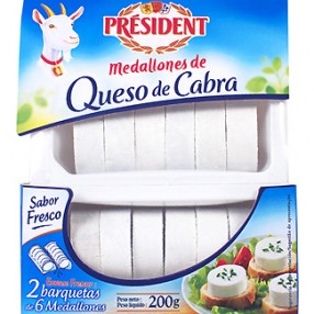 Medallones de cabra PRESIDENT envase 200 grs